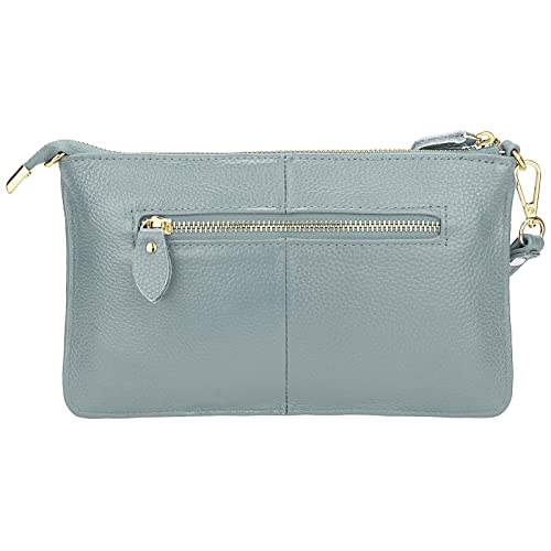 Image of Uromee Genuine Leather Wristlet Wallet Clutch Purses with Detachable Chain