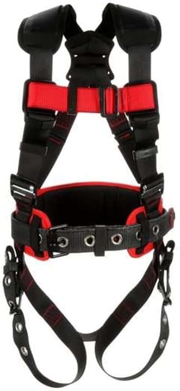 3M Protecta Construction Style Harness 1161303, Black, 2X-Large, 1 Ea/Case