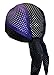 Stretch Mesh Sport Easy Tie Du-rag Purple & Black