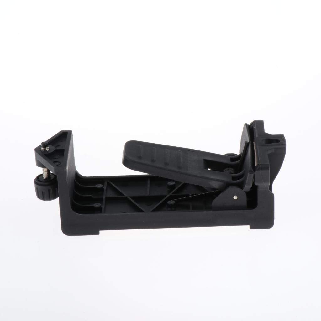1 adaptador de soporte de nivel láser con clip magnético para colgar en el techo, color negro, no 1