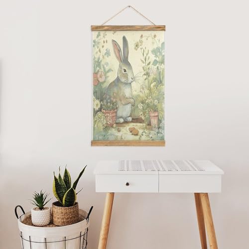Póster personalizado de conejo FekiLoot y pintura de pergamino 7