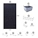 Pegboard Smith 48x24 inch Black Metal Pegboard Kit for Wall Organization with Hooks, Garage Storage Bins, and Utility Tool Board, Efficient Tool Organizer Peg Board