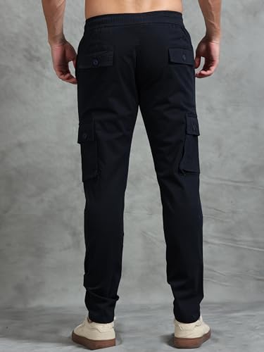 Image of Miraan Men's Regular Fit Mid Rise Cargo Pant