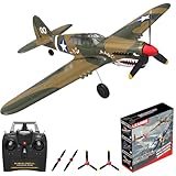 LEAMBE RC Plane 4 Channel Remote Control Airplane - Ready to Fly P-40 Warhawk RC Airplane for Beginners Adult with Xpilot Stabilization System & One Key Aerobatic