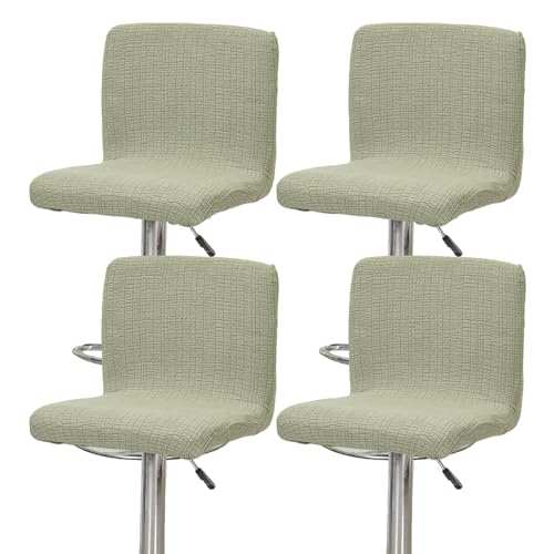 Image of Bar Stool Cover 4pcs Bar Chair Cover Swivel Bar Stool Slipcover | Stretch Counter Height Bar Stool Cover High Back Chair Cover Counter Stool Bar Chair Covers for Kitchen Pub Dining Room,41