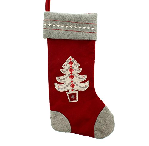 Festive Productions  Calcetín con diseño de árbol, Multicolor