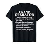 Crane Operator Funny Noun Dictionary Definition T-Shirt T-Shirt