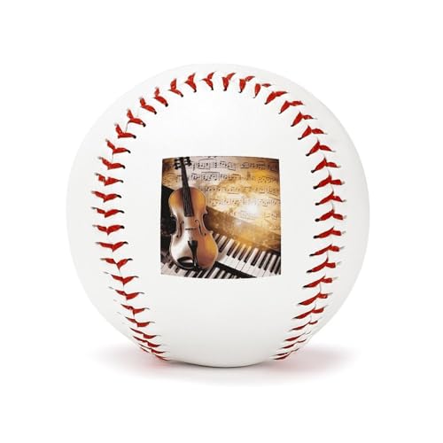 NHSGDUA Piano Violin Music Notes Baseball Made of