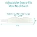 Vive Cervical Collar Neck Brace for Neck Pain and Support for Women & Men - Soft Foam Brace for Pain Relief - Comfortable Corrector Wrap for Posture, Sleeping, Radiculopathy, & Spine (White, 4 inch)