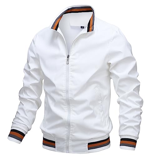 Bomber veste de sport AIEOE blanche mi-saison taille XXXL