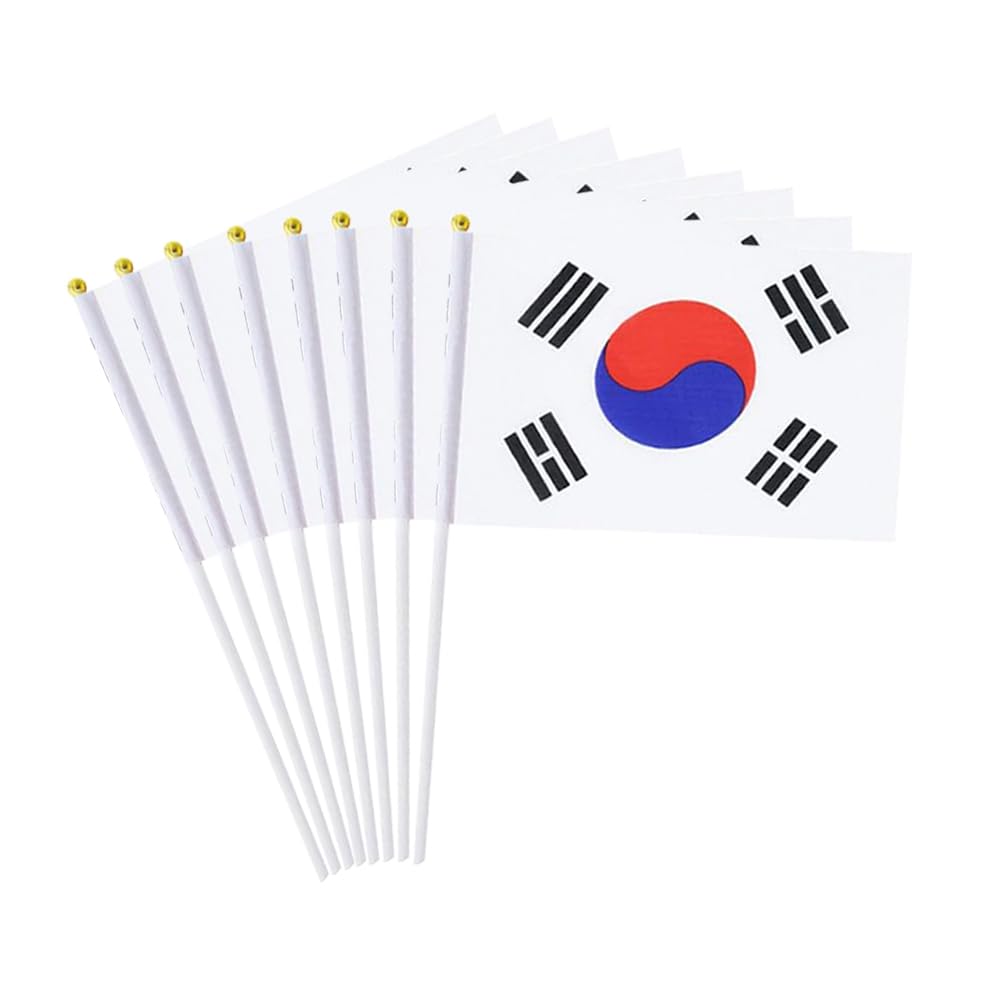 Amazon.com : 20 Pack Small South Korea Flags on Stick Mini