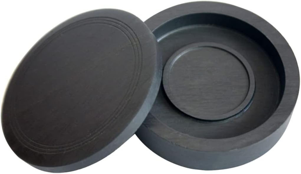 Calligraphy Inkstone with Lid for Beginners, Grinding Ink Black
