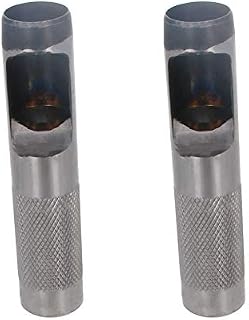 Utoolmart Leather Craft Hollow Hole Punch, Round Hollow Punch, Craft Punch Tool, Hollow Hole Punch Cutter Tool, Round Carbon Steel Leather Craft Hole Punch, 10mm Hole Punch, 2 Pcs