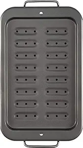 GoodCook Small Nonstick Carbon Steel Broiler Pan with Handles 7 x 11