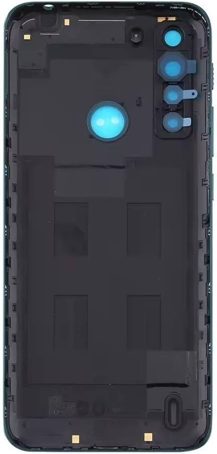 for Motorola One Fusion Back Cover Spare Parts Rear Case Back Battery Cover Door Housing with Camera Lens (Green)
