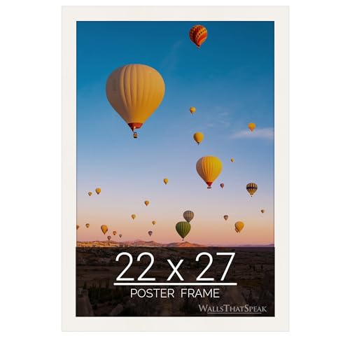 wallsthatspeak 22x27 white Picture Frame for Puzzles Posters Photos or Artwork