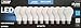 FEIT 100w LED Replacement Bulbs using 15W Daylight 5000K 1600 Lumens (10 Lamps)