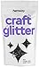 Produktbild Hemway Craft Glitzerbeutel für Kunsthandwerk Becher Schulen Papier Glas Dekorationen Heimwerkerprojekte - 1/40" 0,6mm - Schwarz