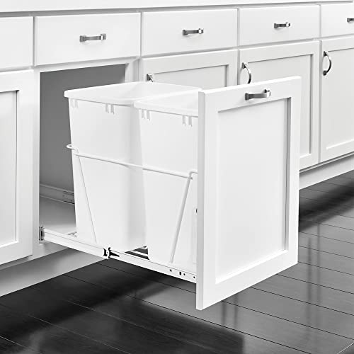Caneca de basura doble 35 Qt con desmontaje para cocina miniatura 5