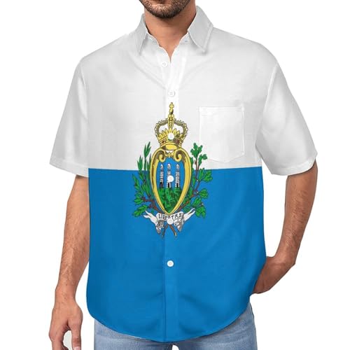 Chemise décontractée homme mode bouton mode printemps manches courtes