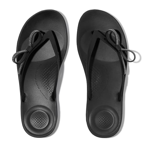Fitflop Klapki damskie IquLeishouer Glitz-Bow, Czarny, 38 EU