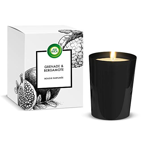 Air Wick Geurkaars in glas, granaatappel/bergamot, tot 40 uur brandduur, 1 stuk