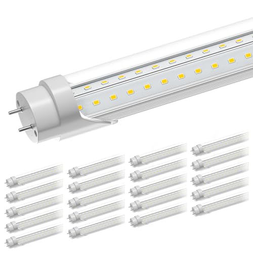 ONLYLUX T8 Led Bulbs 4 Foot 6500K 36W 5400LM, Super