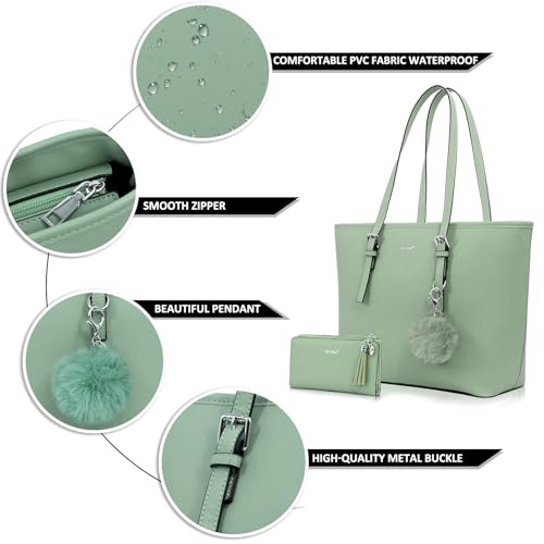 Image of TANTOMI Tote Bags for Women, Handbags and Womens Purses Shoulder Purse Set for Travel Work