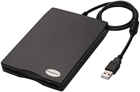 Chuanganzhuo 3.5" USB Floppy Disk Drive External Portable 1.44 MB FDD for PC Windows 2000/XP/Vista/Windows 7/8 +Dustproof Scratch-Resistant External Bag Case,No External Driver,Plug and Play