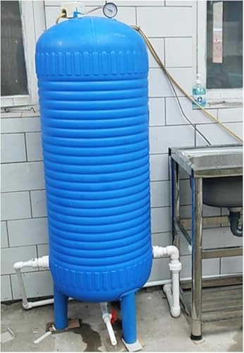 KGBNYSS Contenedor Agua Tanque de presión de Almacenamiento de Agua PE Azul, 50 100 120 150 200 litros Tanque de Agua Auto presurizado Vertical...