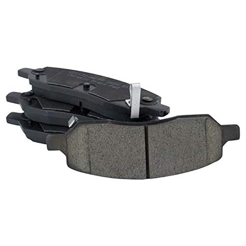 Image of TRQ Rear Brake Pad & Rotor Kit, with Chemical Kit Parking Brake Shoe Set Ceramic Compatible with 2006-2010 Cadillac DTS