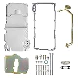 GESEXI 302-2 LS Swap Engine Oil Pan Kit Aluminum Oil Pan Kit Compatible with 1964-1992 Chevy Nova Camaro Ventura Omega F-body G-body LS1 LS2 LS3 LS6 5.7L 5.3L 6.5L Engines