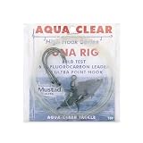  Aqua-Clear, Impianto per tonno 7/0 Mustad Ultra-Point, AFW Mighty Mini Swivel, Hi-Seas 80 lb/36,36 kg Fluorocarbon