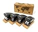 Aria Premium Mini Stapler Set by PraxxisPro - with Built-in Staple Removers, 2000 Standard Staples Included - for Office, School, and Travel (All Black)