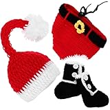 Design unique : confectionné avec soin, orné d'adorables motifs de noël, tenues pour séance photo de bébé fille, tenues pour séance photo de nouveau-né
