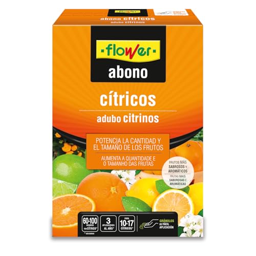 Flower - Abono Granulado Cítricos 800 g | Abono CE NPK 18-6-6 | con Magnesio y Micronutrientes | Óptimo Desarrollo de la Floración y del Fruto | Sin Cloruros