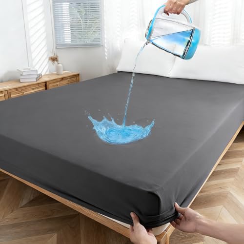 Image of Ruili Twin XL Mattress Protector Waterproof Washable Deep Pocket Soft