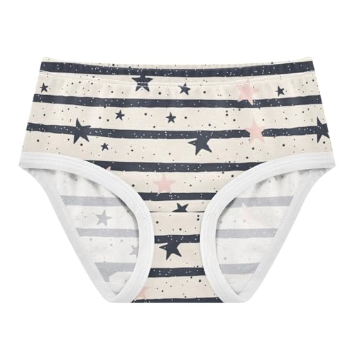 ZZKKO Stars Dots Stripes Girls Underwear Toddler Panties for Girls