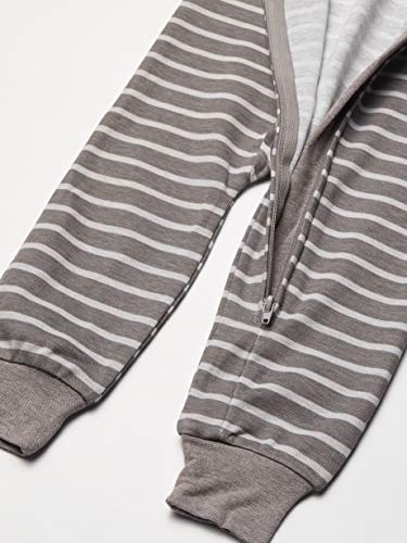 image for Hanes unisex baby Zippin 3 Pack Sleep and Play Suits Layette Set, Grey