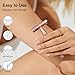 Rose Gold Safety Razor, Single Blade Razors for Women, Reusable Metal One Blade Razor Women, with 10 Stainless Steel Double Edge Blades, Eco-friendly, Smooth & Close Shave