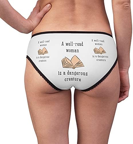 A Well Read Woman Panties, A Well Read Woman Underwear, Briefs, Cotton Briefs, Funny Underwear, Panties For Women
