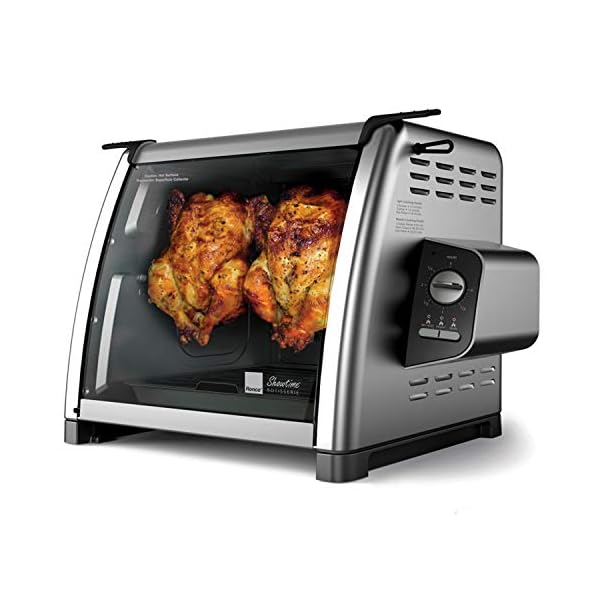 Ronco 5500 Series Rotisserie Oven, Stainless Steel Countertop Rotisserie Oven, 3 Cooking Functions: Rotisserie, Sear and No Heat Rotation, 12-Pound Capacity