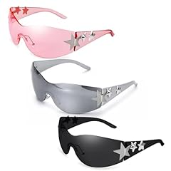Black Frame / Black Lens, Pink Frame / Pink Lens，silver Frame/ Silver Gray Lens