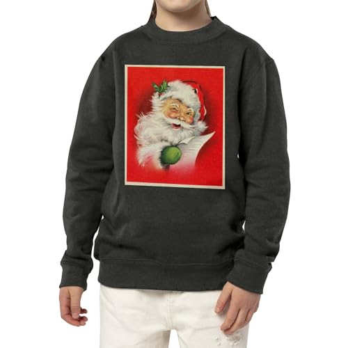 Sweatshirt enfant Père Noël rétro idéal pour le matin de Noël