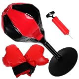 Abaodam Kit Boxeo de Escritorio con Pelota de de Guantes y Bomba Juguete Infantil para Ejercicio Físico y Entretenimiento Interiores y Exteriores Color Aleatorio Color Aleatorio