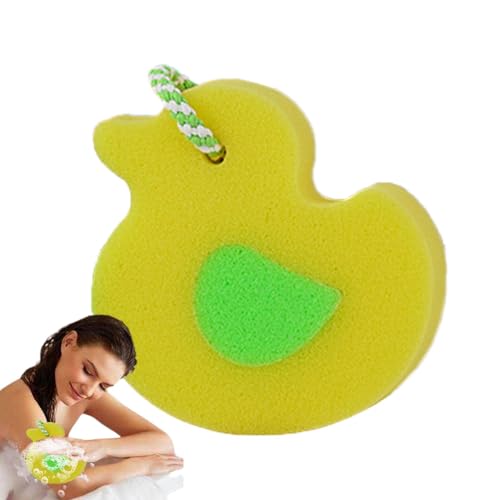 Lmyit バススポンジ、シャワー用ボディスポンジ, 動物の形のシャワースクラバー, 入浴スポンジ、ボディウォッシュ用漫画スクラバー、入浴アクセサリーのクリーニング