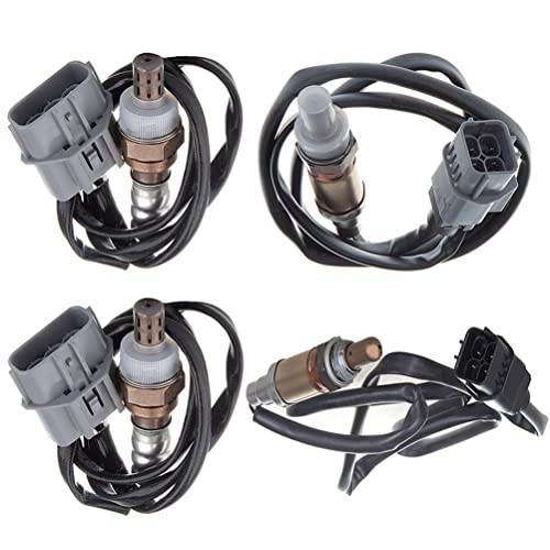 ECCPP 234-4776 234-4328 234-3111 O2 Sensor 2 Upstream & 2 Downstream Oxygen Sensor fit for 2000-2001 for Infiniti I30 3.0L, 2000-2001 for Nissan Maxima 3.0L