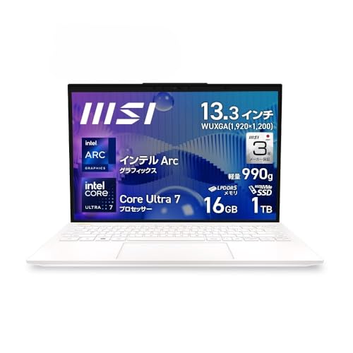 y3Nۏ؁zyy990g & Ultra7EOfficeځzMSIrWlXm[gPC Prestige13AIEvo 16GB/SSD1TB/13.3C` WUXGA/Core Ultra 7 155H/Windows 11/Microsof