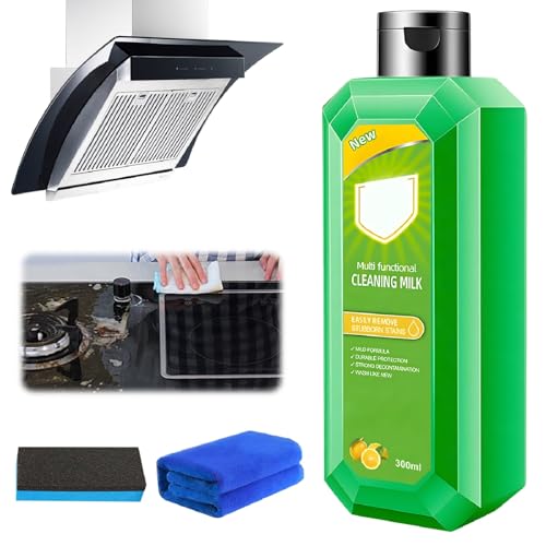 Cleaning Milk House Cleaner Powerful Multifunctional Concentrated Cleansing Lotion New Heavy Oil Stain Cleaner Effectively Remove Stains Cleaning Supplies for Household Kitchen300ML/10.6oz