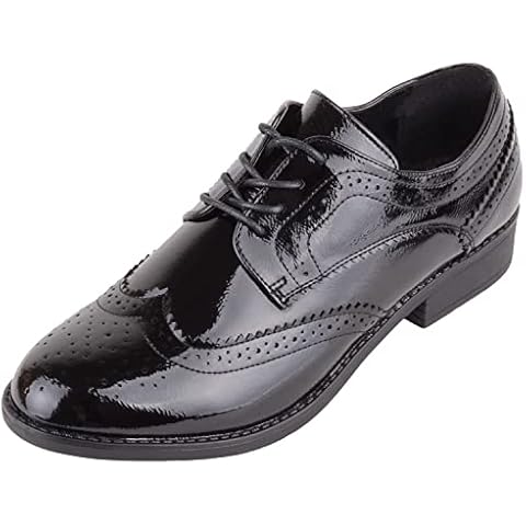 Zapatos de cordones Absolute Footwear para mujer en piel sintética y elegantes para el trabajo Cover